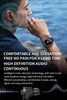 A man wearing a smartwatch and earbuds, with text describing product features. Náhled obrázku produktu