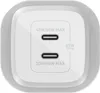 A white dual USB-C charger with power ratings printed on it. Náhľad obrázku produktu
