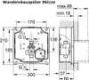 VILLEROY & BOCH O.NOVO Urinal mit GROHE Wandeinbauspüler & Produktbild-Vorschau 7