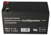 Multipower MP7.2-12 PB Akku 12 Volt 7,2Ah 4,8mm Produktbild-Vorschau 1