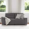 vidaXL 2-Sitzer-Sofa Grau 140 cm Kunstleder Produktbild-Vorschau 3