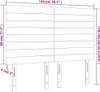 LED Kopfteil Dunkelgrau 144x5x118/128 cm Samt Produktbild-Vorschau 6