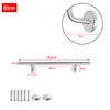 Product image showing a stainless steel handrail with dimensions and accessories. Náhled obrázku produktu