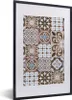 MuchoWow® Gerahmtes Poster Muster - Vintage - Braun - Produktbild-Vorschau 1