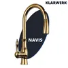 KLARWERK® NAVIS | Edelstahl ausziehbare Küchenarmatur Gold Produktbild-Vorschau 1