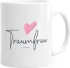 Kaffeetasse Traumfrau Geschenk-Tasse für Freundin Frau Herz Produktbild-Vorschau 1
