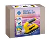 A product box for an encaustic painting iron, showing the product and examples of its use. Náhľad obrázku produktu