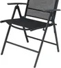 Garten Klappstuhl Metall - Textilen Anthrazit / Schwarz Produktbild-Vorschau