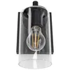 tooLight Wandlampe App1222-1W Schwarz Metall Glas E27 Produktbild-Vorschau 5
