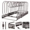 Teleskop Pfannen Organizer 30-59cm Topfdeckelhalter mit 10 Produktbild-Vorschau 8