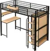 Železná postel Sweiko, Podkrovní postel, S dvoudveřovou Náhled obrázku produktu 19