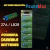 5x PoundMax 27A L828 Batterie alcaline speciali 12V A27 Anteprima dell’immagine prodotto 3