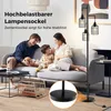 A family is relaxing on a couch next to a floor lamp. Podgląd zdjęcia produktu