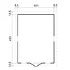 A diagram showing the dimensions of a garden shed. Anteprima dell’immagine prodotto