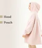 HOMELEVEL Kinder Fleece Hoodie Pullover - Pulli mit Kapuze Produktbild-Vorschau 5