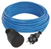 Počasí odolný prodlužovací kabel 10 m / 1 zásuvka / modrý / PVC / 230 V / 1,5 mm2 Náhled obrázku produktu