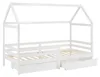 Homestyle4u dětská postel bílá 90x200cm domácí postel Náhled obrázku produktu 19