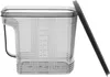 A transparent food storage container with a lid resting on the side, against a white background. Anteprima dell’immagine prodotto