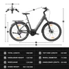 27.5 pouces 20AH E-bike Gris Vélo électrique LCD 75NM Voir les images du produit 11