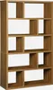 sweeek - Asymmetrisches Bücherregal im Holzlook 5 Ebenen 10 Produktbild-Vorschau 1