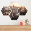 DEQORI Glasbilder 4-tlg 100x70 cm 'New York City Skyline' Produktbild-Vorschau 4