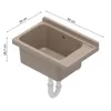 A beige sink with dimensions indicated by lines and text. Anteprima dell’immagine prodotto