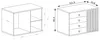 Sideboard - 102x85 cm - Artisan Eiche - Lamellen Optik - Produktbild-Vorschau 7