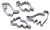 Zenker Dinosaurier Ausstecher-Set 4-tlg, Edelstahl  Perfekt Produktbild-Vorschau 1
