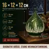 formano LED Deko Tropfen Winter Grün Timer Glas 16 cm Produktbild-Vorschau 5