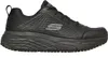 A black Skechers work shoe is shown from the side against a white background. Produktbild-Vorschau