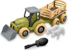 Traktor mit Anhänger und Tieren zum Zusammenschrauben, 25 Produktbild-Vorschau 1