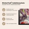 KitchenYeah© Herdabdeckplatte Marmor - Rot - Lila - Gold , Produktbild-Vorschau 6