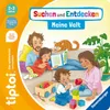A family is playing with toys and reading a book together in a living room. Voir les images du produit