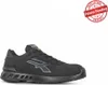 A black U-Power RedLeve THOMAS ESD S3 CI SRC safety shoe is shown against a white background. A red circular overlay with the text "Patent Pending Intellectual Property" is in the top right corner. Produktbild-Vorschau