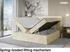 MEBLINI Boxspringbett mit Bettkasten - Gepolstert Produktbild-Vorschau 3