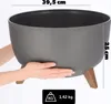Obal na květináč ROMA plastový antracitový d40x25cm Náhled obrázku produktu 18