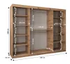 A diagram of a wardrobe with dimensions. Produktbild-Vorschau