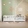 ML-Design Kinderbett 70x140 cm Weiß Bodenbett für Kinder Produktbild-Vorschau 8