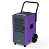 A purple and gray industrial dehumidifier with wheels and a handle, shown against a white background. Anteprima dell’immagine prodotto