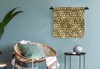 MuchoWow® Wandteppich Wandbehang Muster - Formen - Gold Produktbild-Vorschau 4