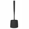 A black toilet brush and holder set against a white background. Podgląd zdjęcia produktu