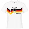 Deutschland T-Shirt Herren Damen Fußball Fan Shirt Weiß mit Produktbild-Vorschau 2