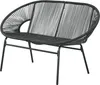 Ratanové kreslo Relaxačné kreslo v štýle boho, 132 cm x 72 Náhľad obrázku produktu 2