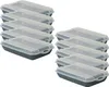 Novaliv 10er-Set Anthrazit Premium Aufschnittbox mit Produktbild-Vorschau 1