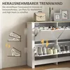 HOMCOM Schuhschrank Schuhregal mit Schublade für 16 Paar Produktbild-Vorschau 6