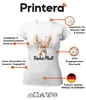Camiseta para mujer, diseño "Chica guapa, ciervo, flores, Vista previa de la imagen del producto 4