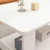 Tavolino bianco moderno con ripiano, salotto, loft, grande, Anteprima dell’immagine prodotto 2
