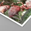 Poster - Poster ohne Rahmen - Palmen Herde Flamingos - Produktbild-Vorschau 2