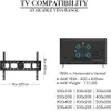 FCH Support TV mural, palier 50 kg / VESA400 * 600 / 10 ° Voir les images du produit 3
