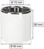 KOTARBAU® Keramik-Blumentopf Zylinder Weiß Silber ⌀ 80 mm Produktbild-Vorschau 2